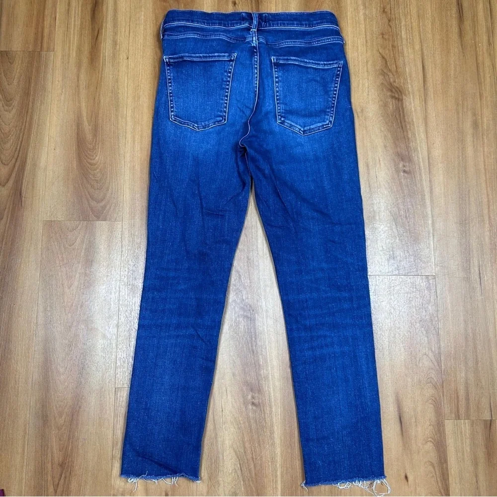 Agolde Blue‎ Straight Leg Jeans Womens Size 28 Raw Hem Classic Denim